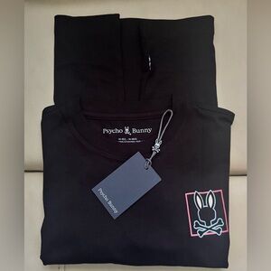 Psycho Bunny kids Black Logo Crewneck Shirt